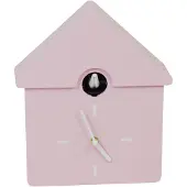 Housevitamin Wandklok - Cuckoo-klok - Lichtroze - 24x27x9 cm