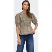 ONLY Blouse 'ONLJOSY' bruin / offwhite
