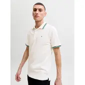 Jack & Jones Shirt 'JJEPaulos' navy / jade groen / offwhite