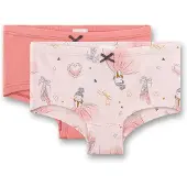 Sanetta Onderbroek zalm roze / donkeroranje / lichtroze / zwart