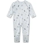 Sanetta Rompertje/body blauw / wit