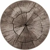 Tapis.fr Tapijt Rodessa beige 120 cm rond