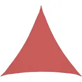 vidaXL Zonneschaduwzeil 2 x 2 x 2 m HDPE Driehoekig Terracotta
