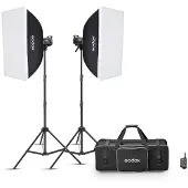 Godox Kit 2 Studio Flash MS300V-F Noir et blanc