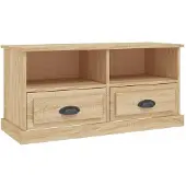 vidaXL Tv-meubel 93x35,5x45 cm bewerkt hout sonoma eikenkleurig
