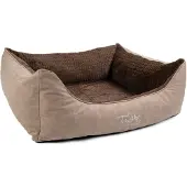 Merkloos Orthopedisch hondenbed, bruin
