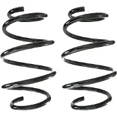 SPIDAN Set ophangingsveren voor de vooras, schroefveer met een diameter van 165 mm, merk , geschikt voor onder andere BMW 2-serie
