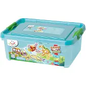 Clics Toys Clics Spaghettiez flexibele verbindingsstaven, verpakt in een opbergbox, 200 stuks.