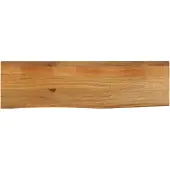 vidaXL Tafelblad met natuurlijke rand 120x30x2,5 cm massief mangohout