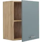 Vicco Hangkast R-Line, Blauw-grijs/Goudkleurig Eiken, 50 cm