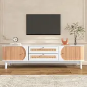 Sonstiges TV-meubel met deuren en lades, 170x39,5x46 cm, wit en hout