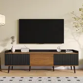 Sonstiges TV-kast met 3 deuren, afmetingen 160x39x49,5 cm, zwart/houtlook