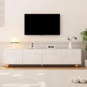 Sonstiges TV-meubel met 2 kastjes, 180x40x45 cm, wit