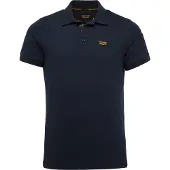 Pme polo normale fit donkerblauw effen katoen