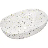 AC-DÉCO Wastafelblad met terrazzo-look, mat oppervlak - Meerkleurig - L 60 x 41 cm - Collectie Lili