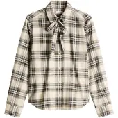 Marc O'Polo Blouse bruin / grijs / wolwit