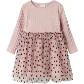 Name It Mini Jurk rosa / bourgogne