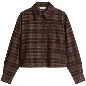 Marc o'polo DENIM Blouse donkerbruin / wit