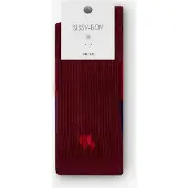 Sissy-Boy Donkerrode colourblock sokken