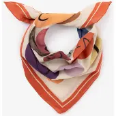 Sissy-Boy Oranje sjaal met print