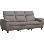 vidaXL Bank Taupe 214 x 90 x 95 cm Stof