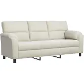 vidaXL Bank Crèmekleurig 214 x 85 x 93 cm fluweel