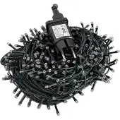 Mojawo LED-lichtketting, 400 lampjes, geschikt voor binnen- en buitengebruik, warmwit