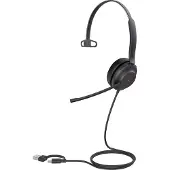 Yealink UH37 Mono UC Bedraad Hoofdband Kantoor/callcenter USB Type-C / USB Type-A Zwart