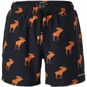 SWEDEMOUNT Zwemshorts 'Forest' zwart