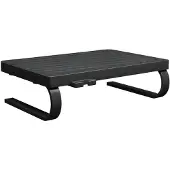 vidaXL Monitorstandaard 37x28x11,5 cm zwart