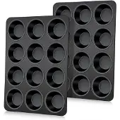 OEM Muffinbakvormen van roestvrij staal, 12 stuks, 35x27 cm, antiaanbaklaag, gezond