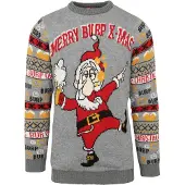 Suitable Kersttrui ulticolour Grijs lapjes
