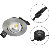 EVN S061302 S061302 LED-inbouwlamp LED LED vast ingebouwd 6 W RVS