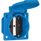 Abl 100 Kus Inbouwstopcontact Sk/BS/flDe 1K blauw 1662050