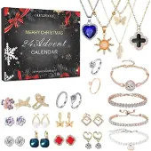 Sonstiges Adventskalender 2026, dames, sieraden, kerst, bedels, 24 verrassingen, ketting, ring