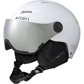 Cairn Android Visor, skihelm met vizier, junior, wit
