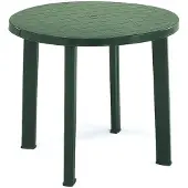 Progarden Tuintafel Tondo, diameter 90 cm, rond, groen, kunststof. Terrastafel, balkontafel, tuinmeubel