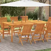 Prolenta Maison Exclusive - Tuintafel 200x100x74 cm, massief acaciahout