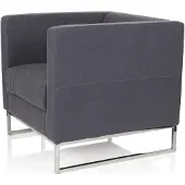 Hjh OFFICE BARBADOS | 1-Zits - Lounge stoel Donkergrijs