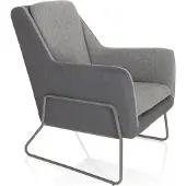 Hjh OFFICE LAGUN | 1-Zits - Lounge stoel Lichtgrijs / donkergrijs
