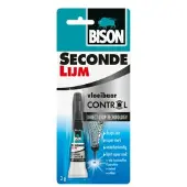 Bison 12x Seconde Lijm Vloeibaar Control 3 Gr