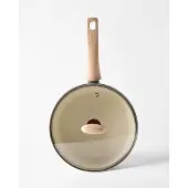 Tefal Hapjespan Ø24cm Keramisch PFAS-vrij Met Deksel (beige)