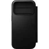 Nomad Modern Leather Folio Bookcase voor de Apple iPhone 18 Pro Max / 17 Pro Max - Black