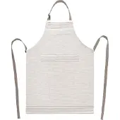 Tiseco keukenschort XL-LINES beige - 100% katoen - 70 x 90 cm