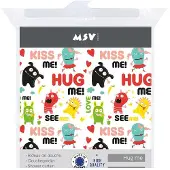 MSV Douchegordijn Hug Me Multikleur 180cm