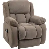 HOMCOM tv-stoel met opstahulp, relaxstoel met lig- en massagefunctie