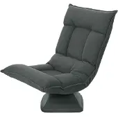 HOMCOM Floor Chair-Polyester-70L x 62B x 95H cm-Dunkelgrau