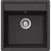 Schock Inbouwspoelbak NEMO N-100S in de kleur ONYX