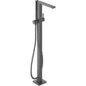 Hansgrohe Tecturis E - Vrijstaande badmengkraan, geborsteld zwart chroom 73445340