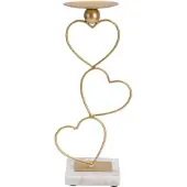 Mauro Ferretti Kandelaar Hearts 14,5×10×32,5 cm